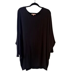 Gibson‎ Latimer Black Dolman Sleeve Batwing Oversized Top Large comfy casual